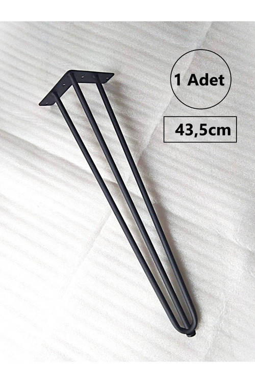 1 Adet-43,5Cm Metal Firkete Ayak,Sehpa Ayağı, Zigon Sehpa Ayağı