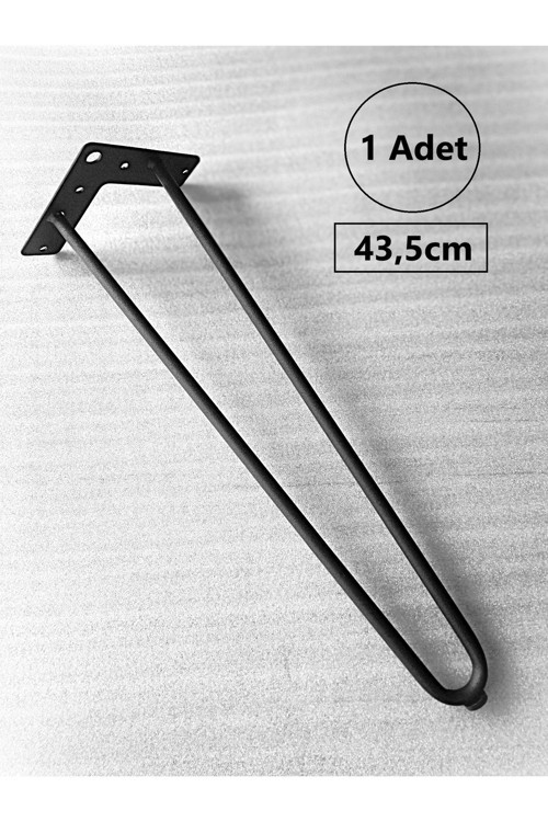 1 Adet-43,5Cm Metal Firkete Ayak,Sehpa Ayağı, Zigon Sehpa Ayağı