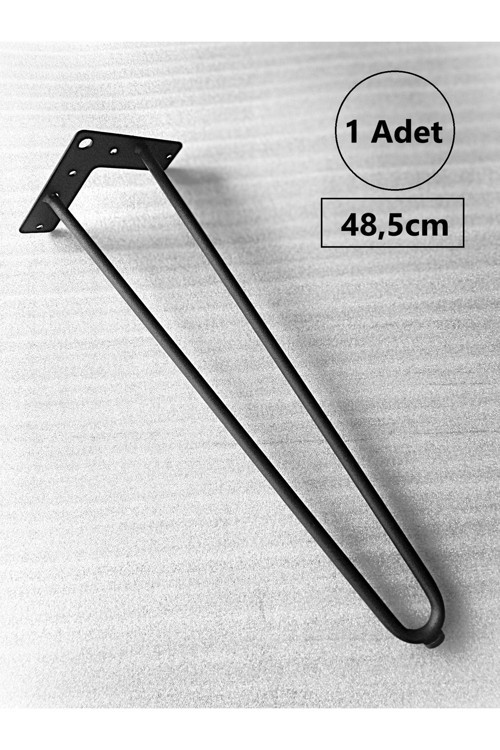 1 Adet-48,5Cm Metal Firkete Ayak,Sehpa Ayağı, Zigon Sehpa Ayağı