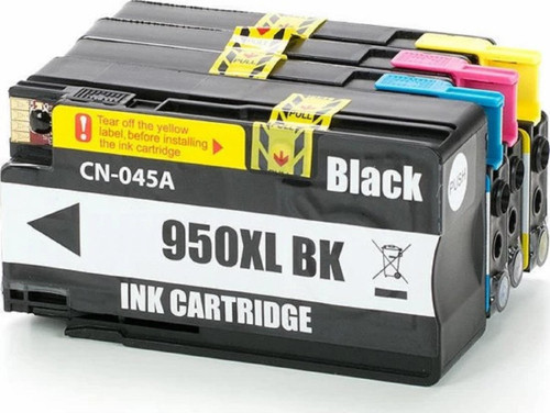 HP Officejet Pro 8600-8600 Pro CN045AE 950XL Bk -951XL C-951XL M-951XL Y Muadil Kartuş 4 Lü Takım