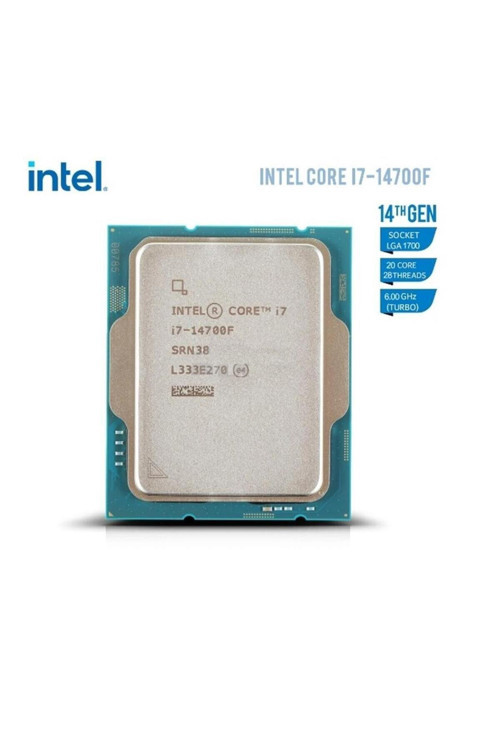 Core i7 14700F TRAY 2.1GHz 20 Çekirdek 33MB L3 Önbellek Soket 1700 Kutusuz İşlemci