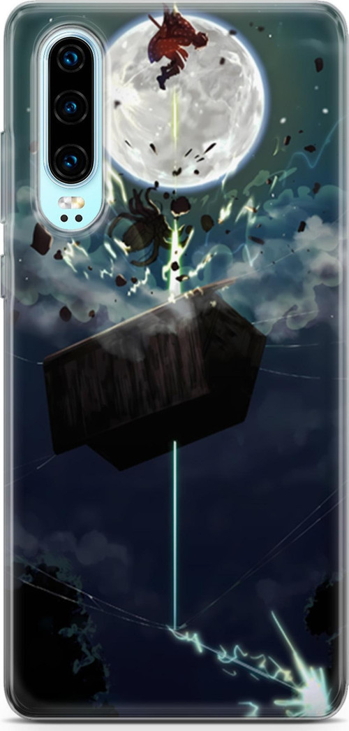Huawei P30 uyumlu Anime 9 HD UV Baskı Demon Slayer Zenitsu