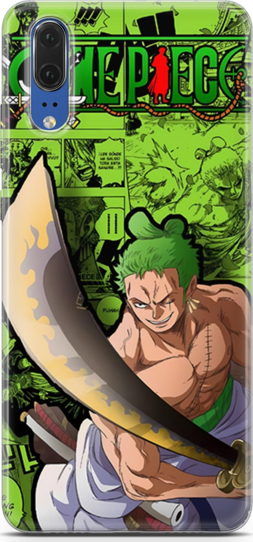 Huawei P20 için Anime 10 Darbe Emici One Piece Zoro