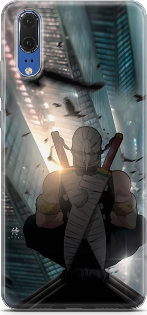 Huawei P20 için Anime 16 UV Silikon Demon Slayer Tengen