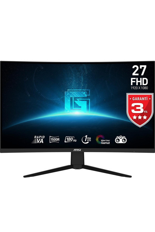 27 G27C3F 1920x1080 (FHD) 16:9 CURVE 1500R RAPID VA 180HZ 1MS FREESYNC PREMIUM GAMING MONITOR