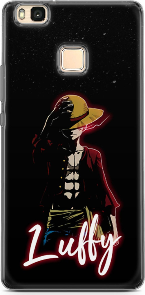 Huawei P9 Lite için Anime 36 Lüks One Piece Luffy Siyah