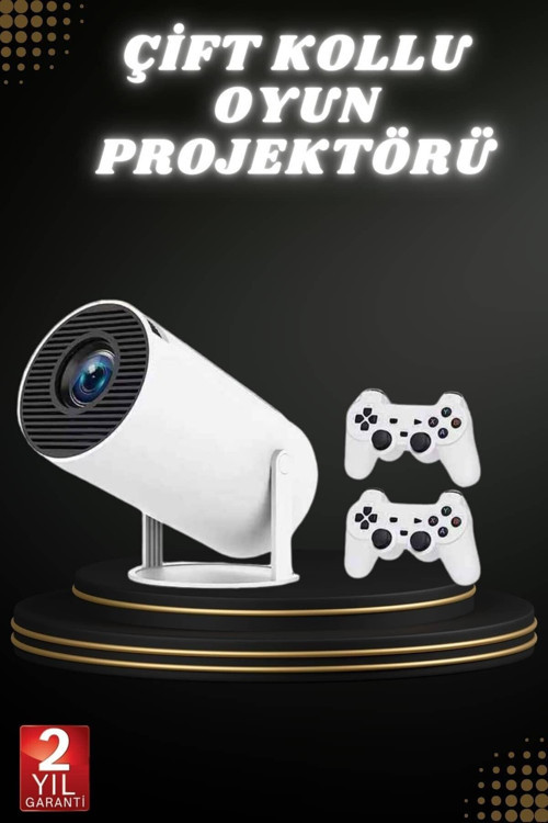 BESTONLY Taşınabilir Android Projeksiyon Ayaklı Çift Kollu 4K Çözünürlüklü Sinema Projeksiyonu