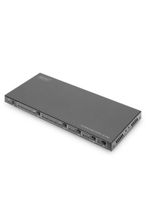 4x2 HDMI Matrix Switch, 4K/60Hz Scaler özelliği, EDID, ARC, HDCP 2.2, 18 Gbps