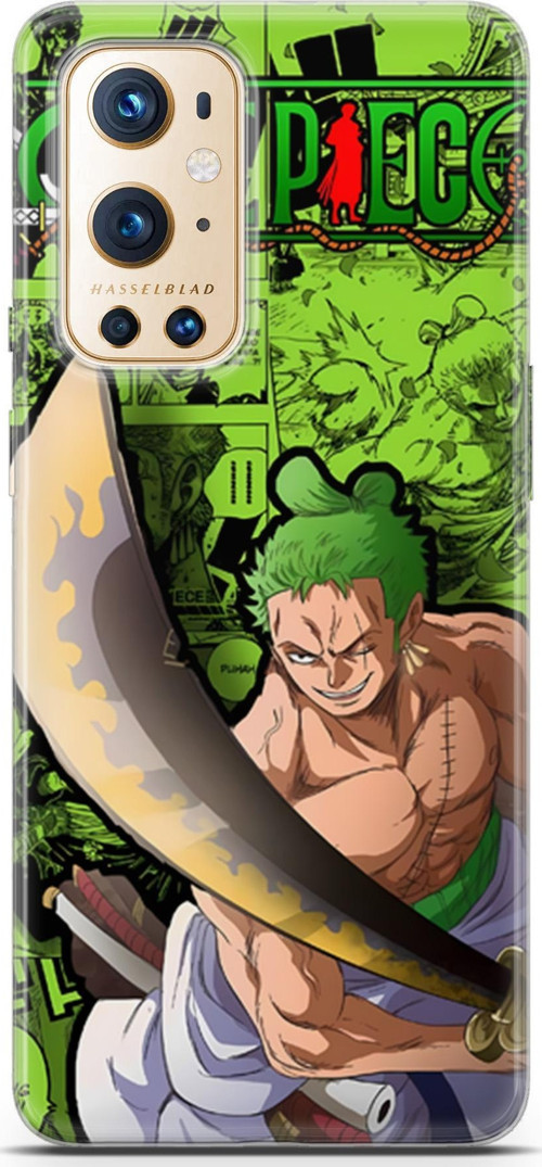 OnePlus 9 Pro için Anime 10 UV Silikon One Piece Zoro