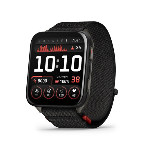 ® Venu® X1, İnce ve Hafif GPS Akıllı Saat, AMOLED Ekran, Gelişmiş Sağlık ve Fitness Özellikleri, Arduvaz Titanyum Kasa Arka Kapaklı Siyah ve Mavi...