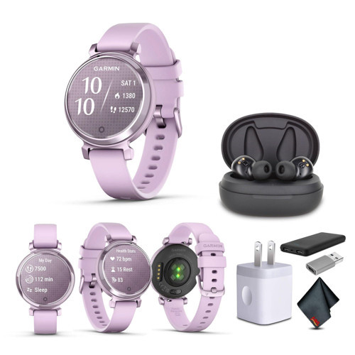 Lily 2 Küçük ve Şık Akıllı Saat 5 Güne Kadar Pil Ömrü Gizli Ekran Desenli Lens Metalik Lila (010-02839-01) Fitness Akıllı Saat...