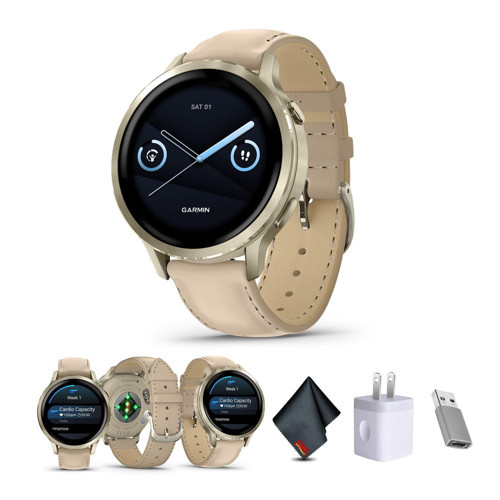 Venu 4, 41 mm, Gelişmiş Fitness Takipçisi GPS Akıllı Saat, 1,2" AMOLED Ekran, Dahili El Feneri, 10 Günlük Pil Ömrü, Işıklı Ay Altını...