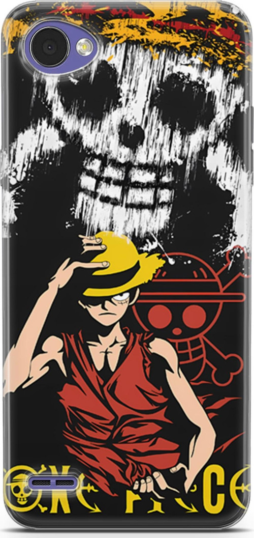 LG Q6 uyumlu Anime 24 Premium UV One Piece Luffy II