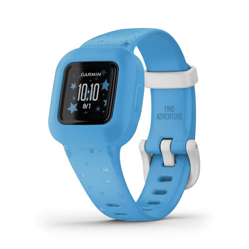 vivofit jr. 3, Çocuklar için Fitness Takip Cihazı, İnteraktif Uygulama Deneyimi İçerir, Yüzmeye Uygun, 1 Yıla Kadar Pil Ömrü, Mavi Yıldızlar