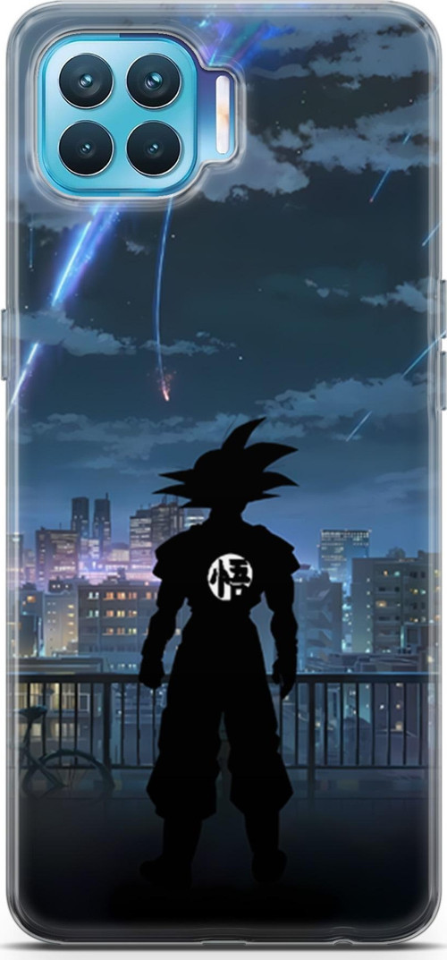Oppo Reno4 Lite için Anime 30 Şeffaf Dragon Ball Goku