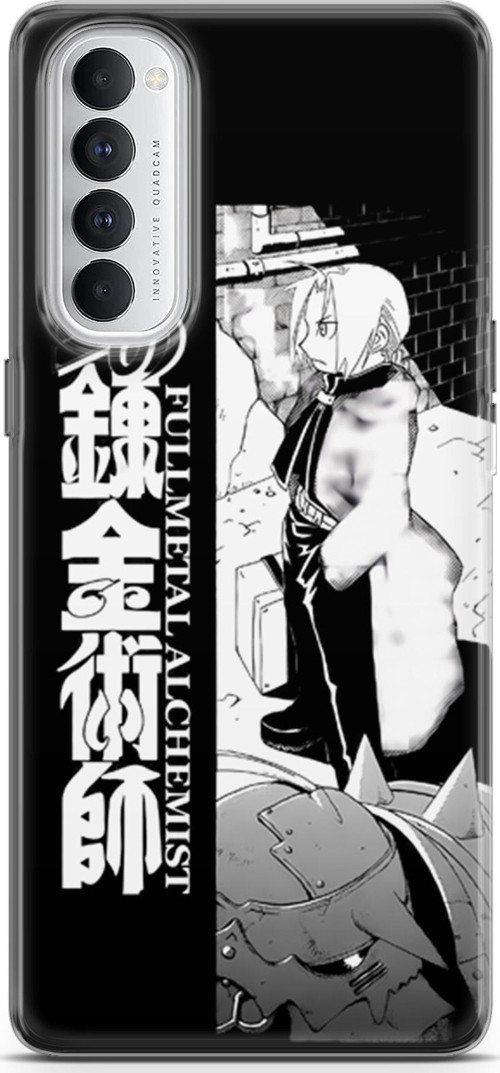 Oppo Reno4 Pro için Anime 22 TPU Fullmetal Alchemist