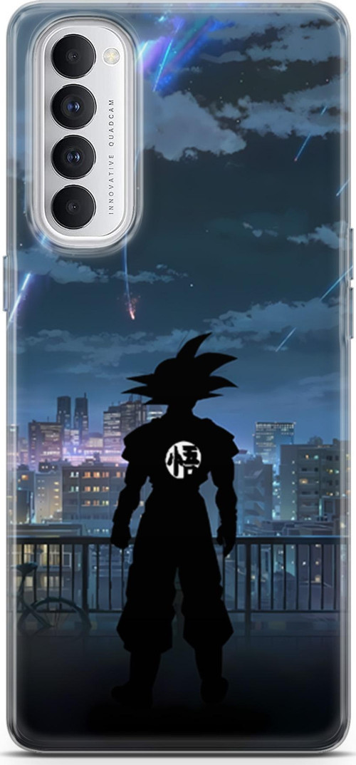 Oppo Reno4 Pro için Anime 30 UV Tasarım Dragon Ball Goku