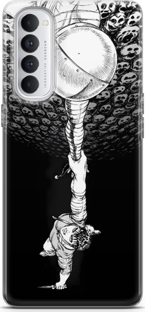 Oppo Reno4 Pro uyumlu Anime 26 Şeffaf Berserk Eclipse