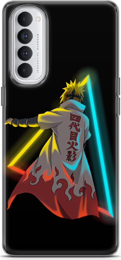 Oppo Reno4 Pro uyumlu Anime 32 HD Koruma Minato Neon Naruto