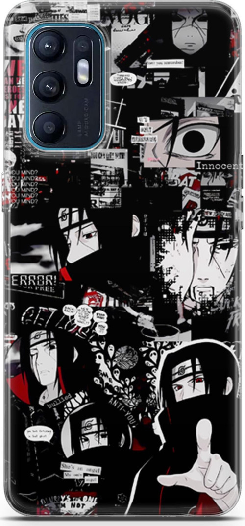 Oppo Reno6 için Anime 29 TPU Silikon Itachi Uchiha