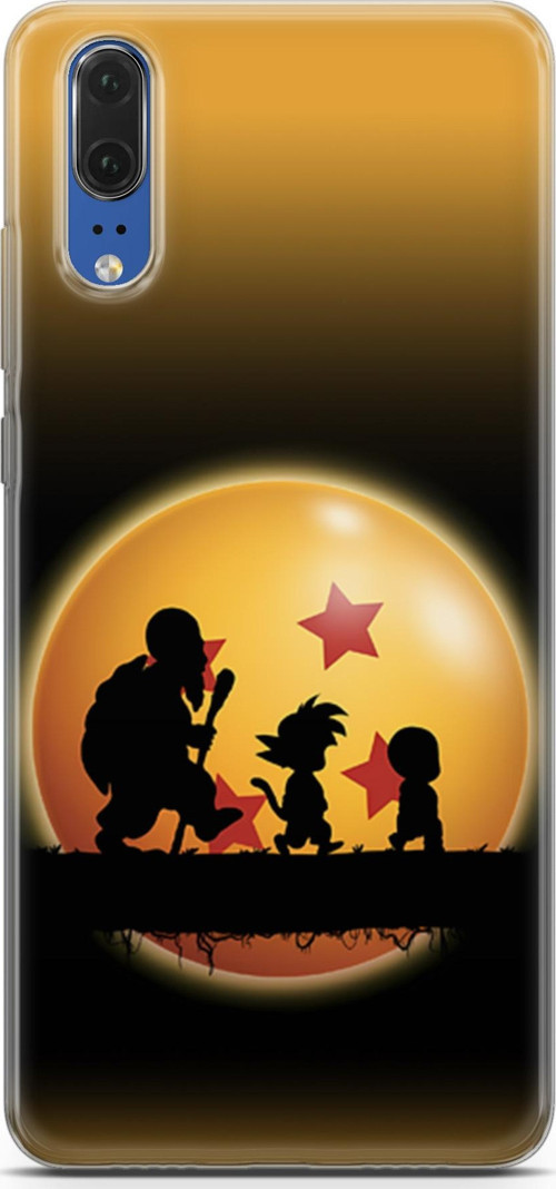 Huawei P20 için Anime 40 UV Silikon Dragon Ball Yıldız