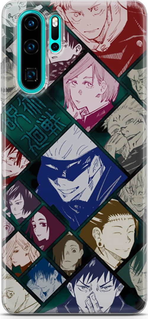 Huawei P30 Pro için Anime 2 UV Silikon Jujutsu Kaisen itadori