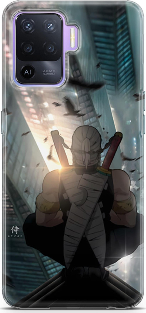 Oppo Reno5 Lite uyumlu Anime 16 Soft Silikon Demon Slayer Tengen