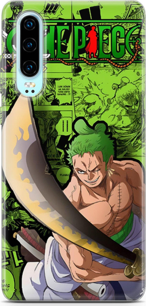Huawei P30 uyumlu Anime 10 4K Baskı One Piece Zoro