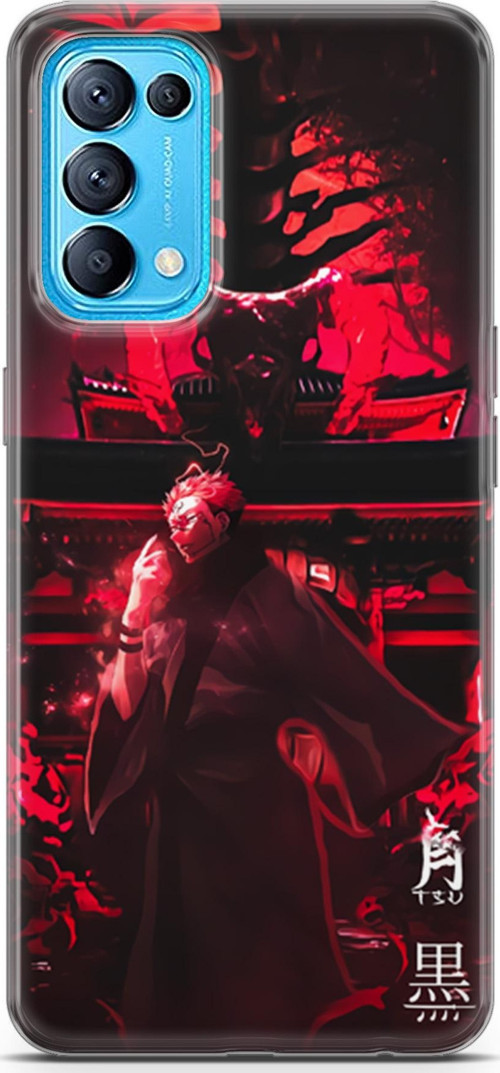 Oppo Reno5 Pro için Anime 11 Baskılı Jujutsu Kaisen Ryomen Sukuna