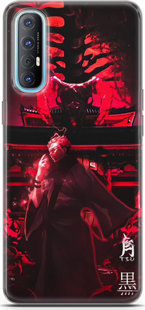 Oppo Reno3 Pro uyumlu Anime 11 Baskılı Telefon Kabı Jujutsu Kaisen Ryomen Sukuna