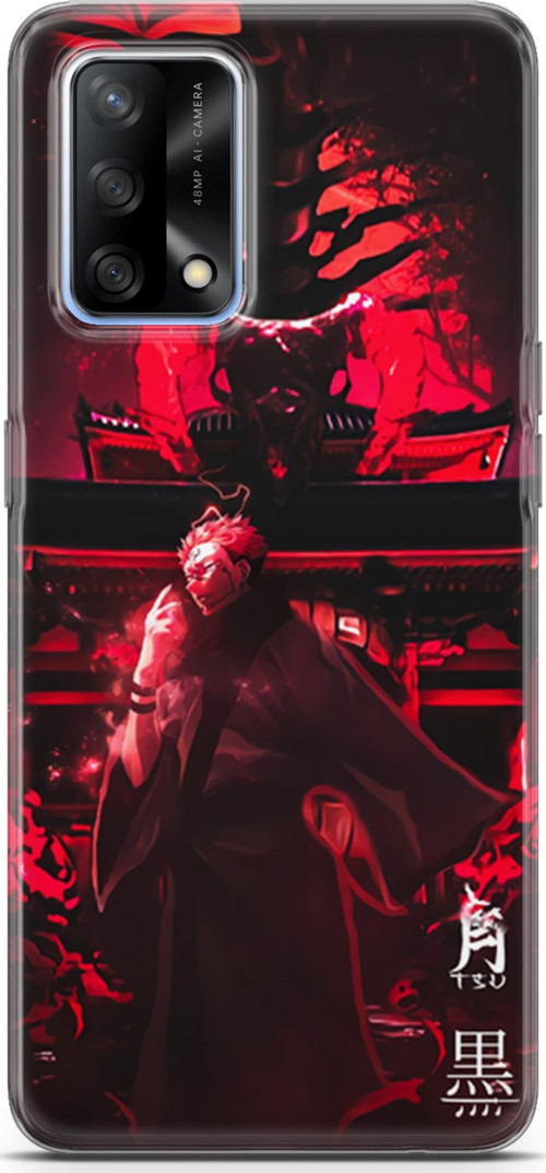 Oppo A74 için Anime 11 Baskılı Telefon Kabı Jujutsu Kaisen Ryomen Sukuna