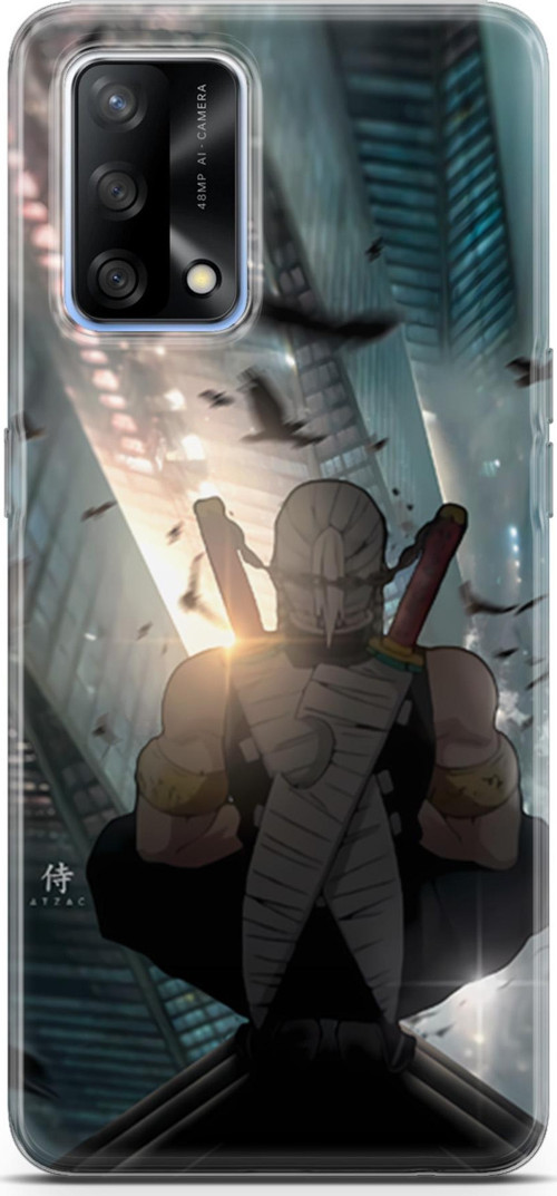 Oppo A74 için Anime 16 Koruma Kılıfı Demon Slayer Tengen