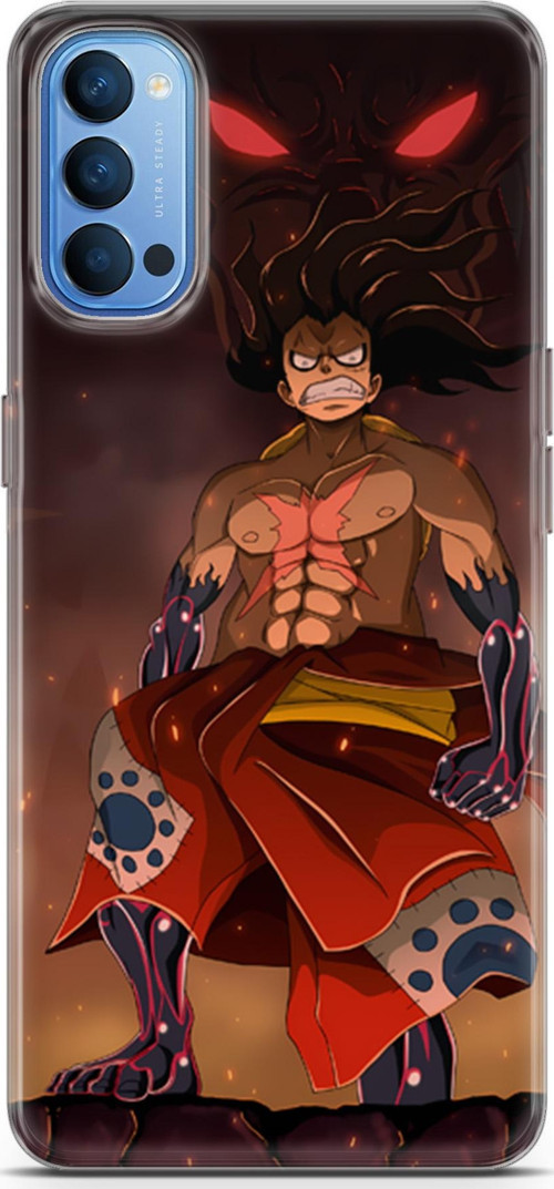 Oppo Reno4 için Anime 21 HD Tasarım One Piece Luffy I