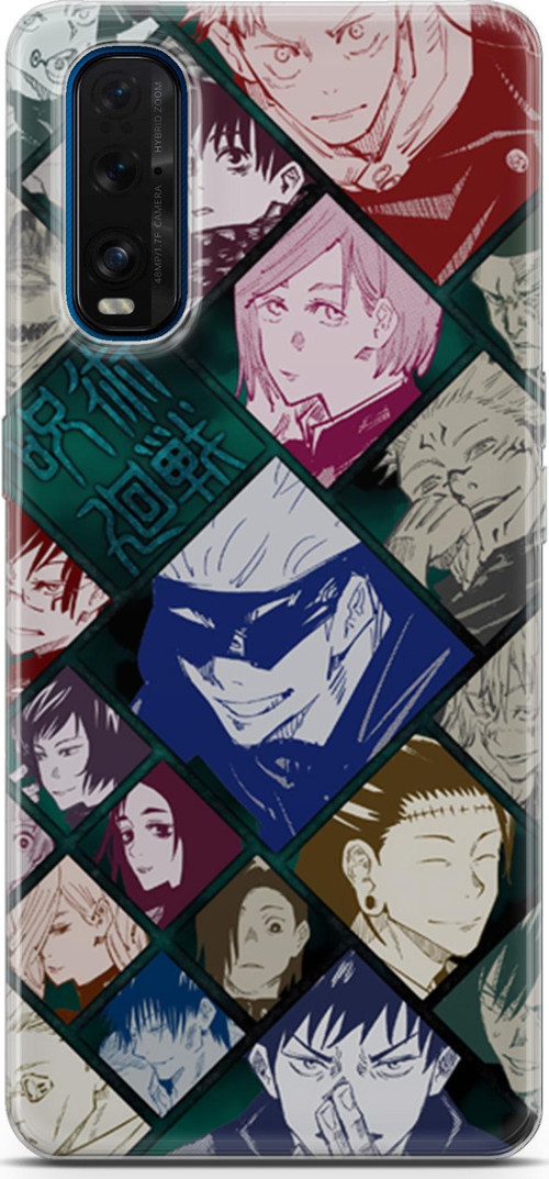 Oppo Find X2 için Anime 2 HD Baskı Jujutsu Kaisen itadori