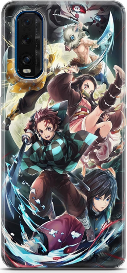 Oppo Find X2 için Anime 5 HD Desenli Demon Slayer I