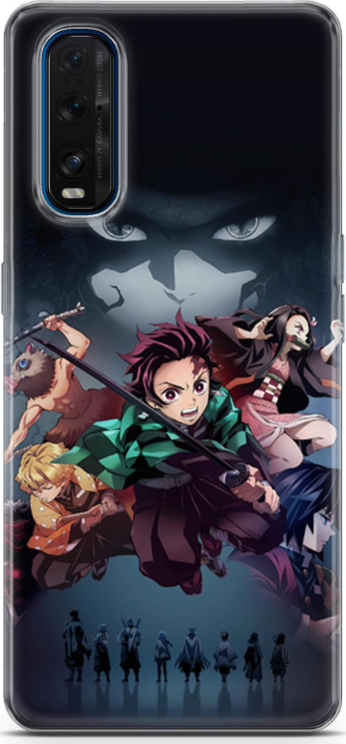 Oppo Find X2 için Anime 6 UV Silikon Demon Slayer II