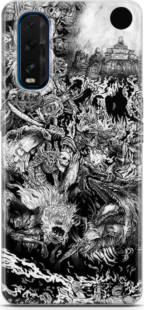 Oppo Find X2 için Anime 7 Lüks Berserk Dark Souls