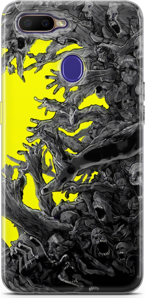Oppo RX17 Neo için Anime 1 Fit Baskılı Testere Chainsaw Man