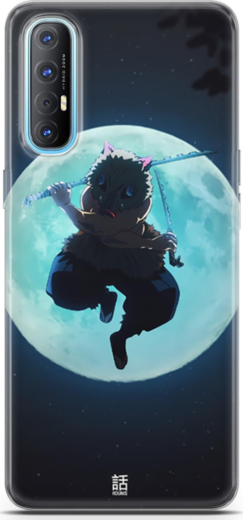 Oppo Reno3 Pro uyumlu Anime 28 Darbe Önleyici Demon Slayer inosuke Hashibira