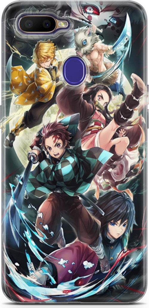 Oppo RX17 Neo için Anime 5 Baskılı Kapak Demon Slayer I
