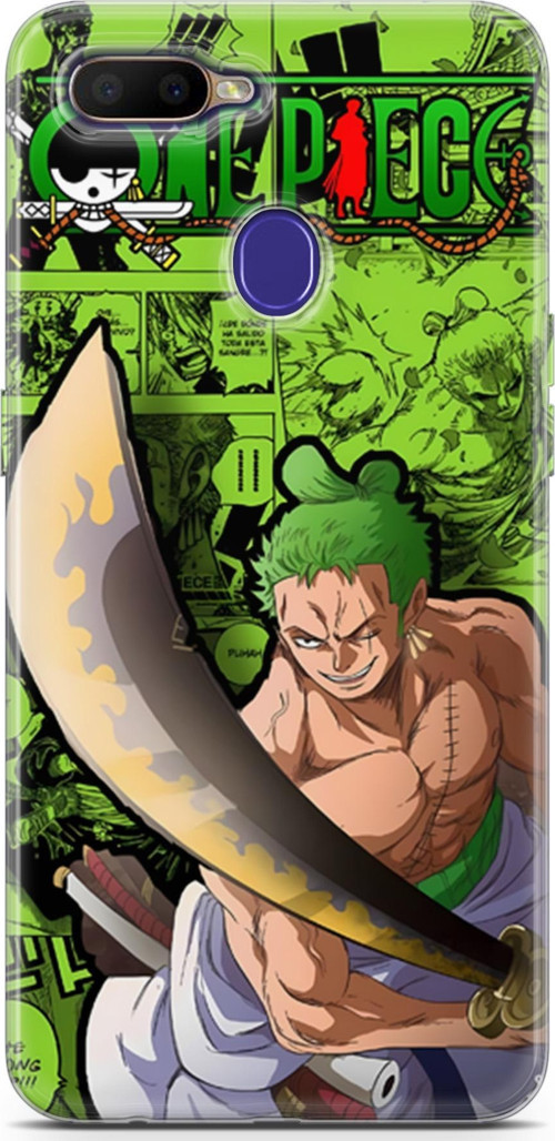 Oppo RX17 Neo uyumlu Anime 10 Silikon Kapak One Piece Zoro