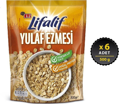 Lifalif Yulaf Ezmesi 500 g x 6 Adet