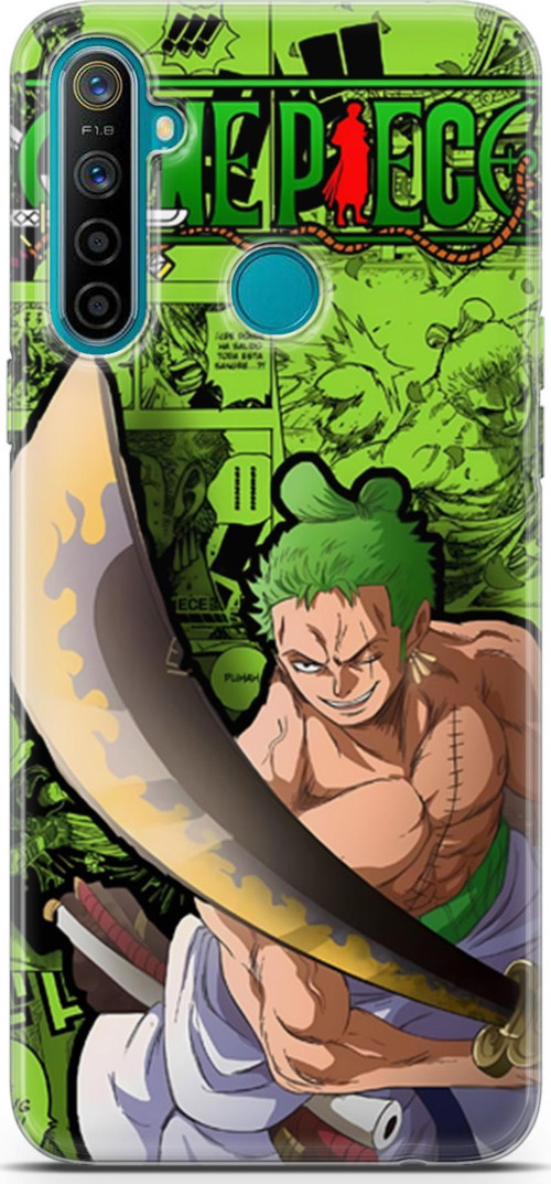 Realme 5i uyumlu Anime 10 Koruma One Piece Zoro