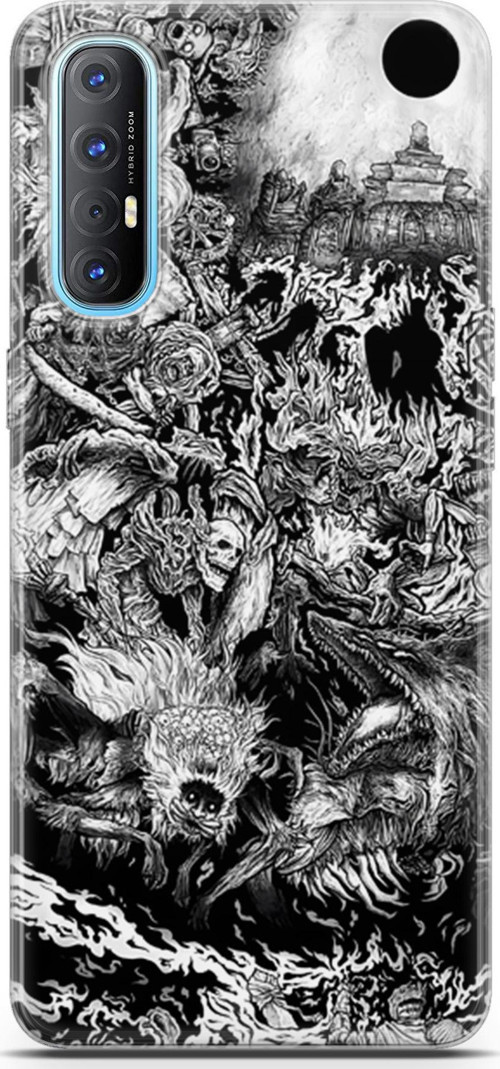 Oppo Reno3 Pro uyumlu Anime 7 Arka Kapak Berserk Dark Souls