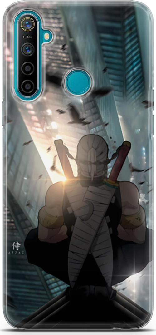 Realme 5i uyumlu Anime 16 Arka Kapak Demon Slayer Tengen
