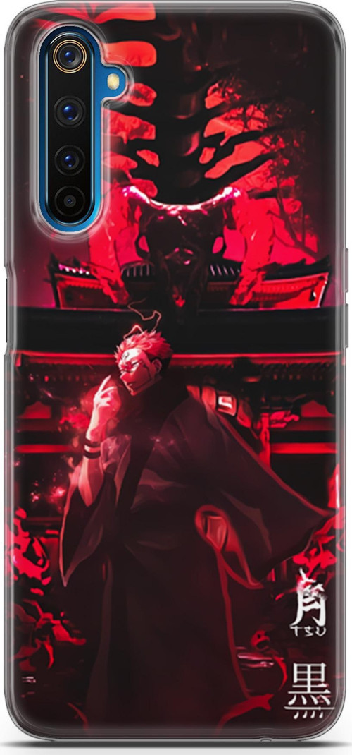 Realme 6 Pro için Anime 11 Parlak Baskılı Jujutsu Kaisen Ryomen Sukuna