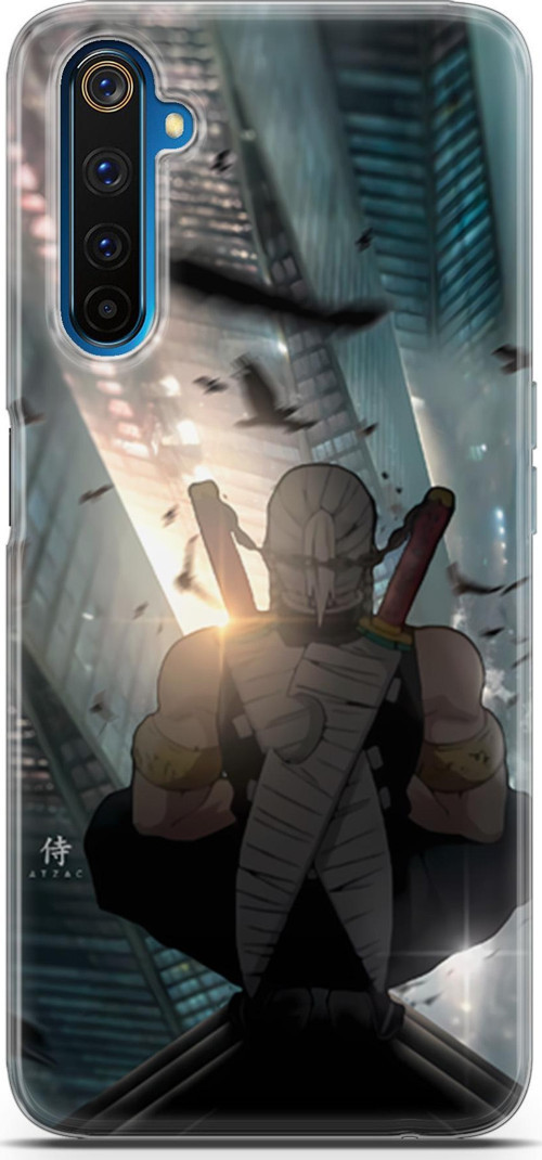 Realme 6 Pro için Anime 16 HD Desen Demon Slayer Tengen