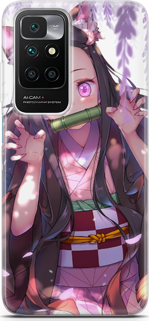 Xiaomi Redmi 10 için Anime 14 Telefon Kabı Demon Slayer Nezuko