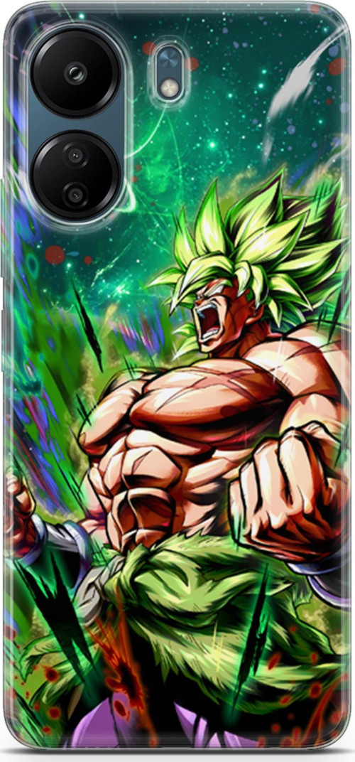 Xiaomi Redmi 13c uyumlu Anime 3 Telefon Kabı Saiyan Rage Dragon Ball