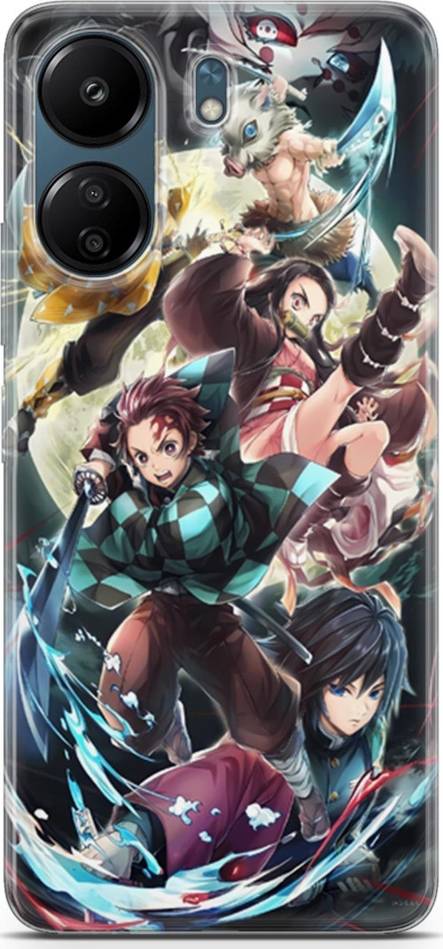 Xiaomi Redmi 13c uyumlu Anime 5 TPU Demon Slayer I
